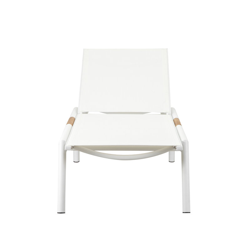 Dean Outdoor Teak Chaise Lounge