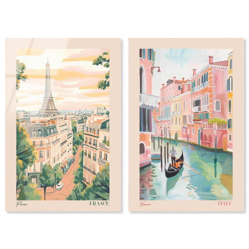 Blush Parisian Glam Art , H 15 po x l 20 po