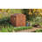 Keter Darwin 4x6 ft. Durable Resin Outdoor Storage Shed With Floor and Double Doors for Garden Patio Furniture and Tools, Brown