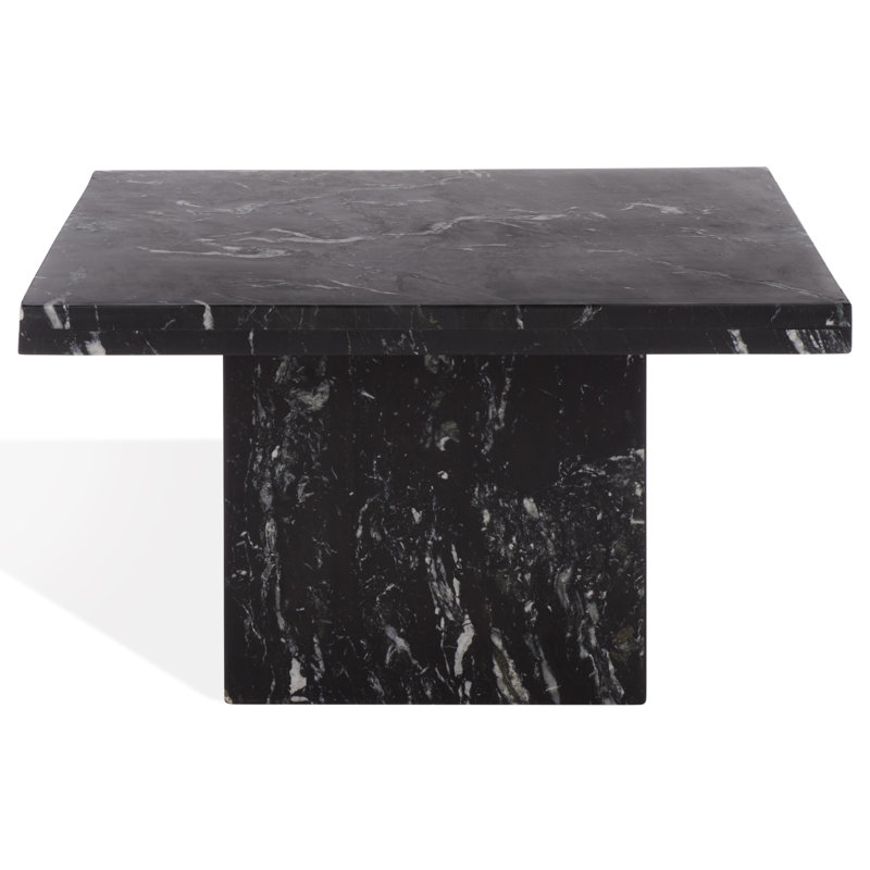 Pristina 12'' Tall Frame End Table, Black, 12" H x 21" W x 21" D