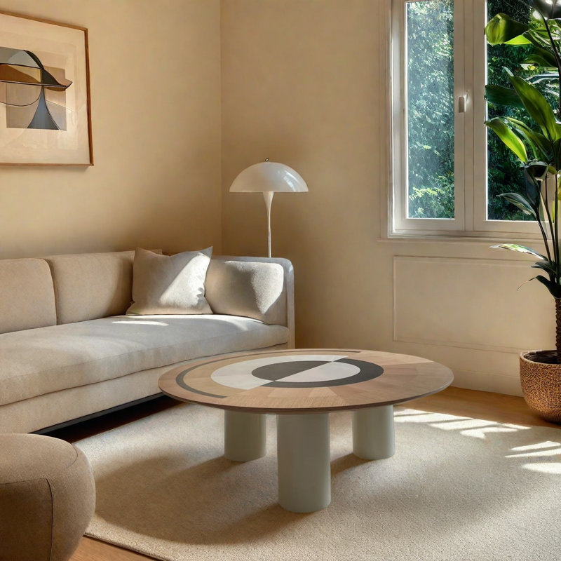 Table basse Creative, H 14,2 po x l 47,2 po x P 47,2 po