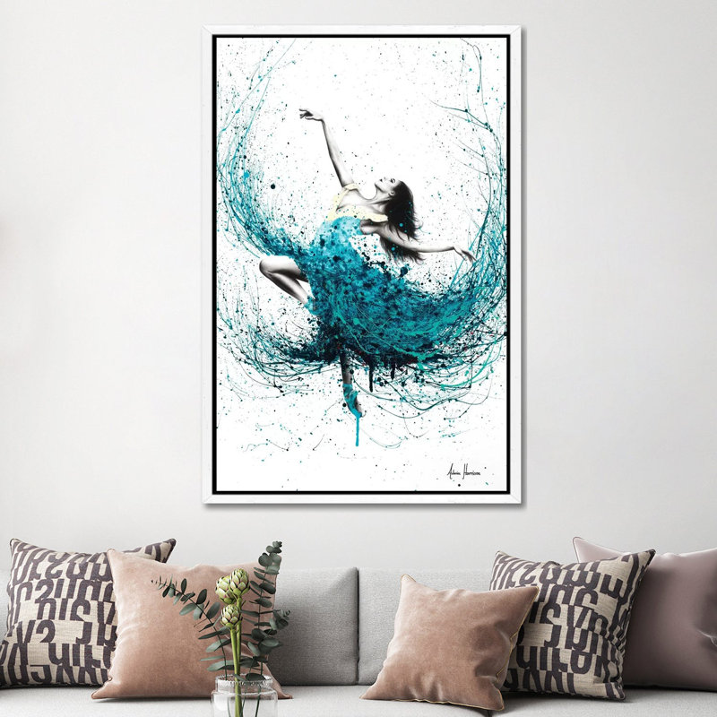 Print on Canvas, 66.04cm H x 45.72cm W x 3.81cm D, White Floater Framed