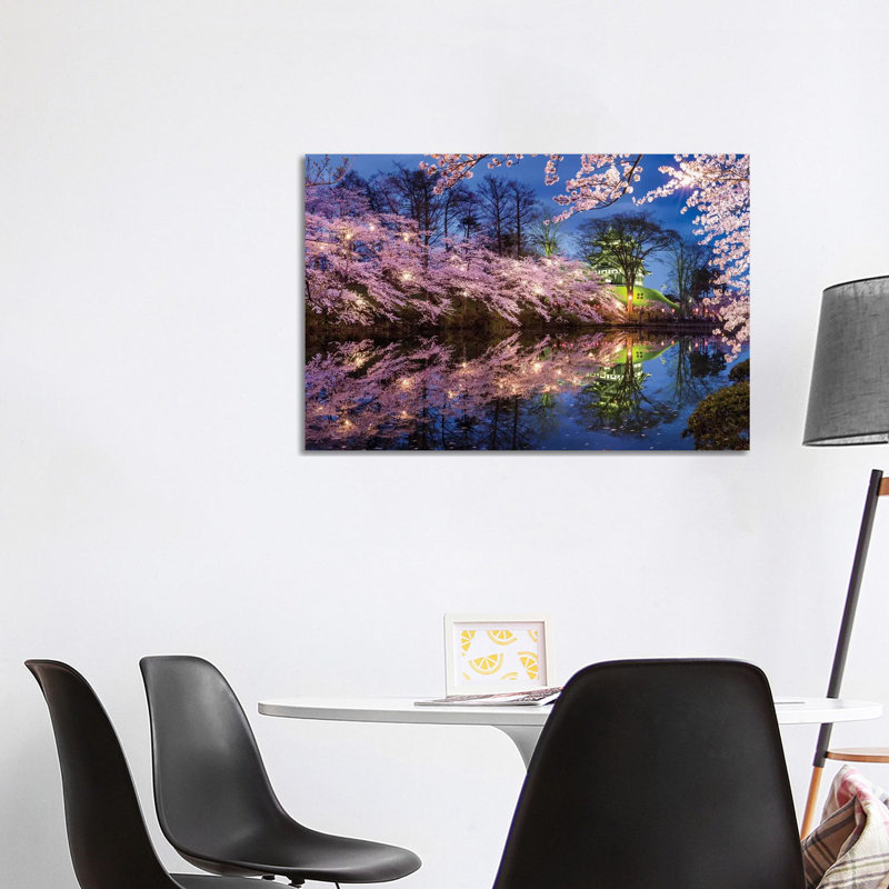 Takada Castle In Spring 1 Piece Wrapped Canvas Wall Art, 101.6 cm H x 66.04 cm W