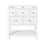 Ensemble de meuble-lavabo simple 30 po avec 5 tiroirs, ensemble de meuble-lavabo autoportant avec cadre en bois massif 30 po-1056050701