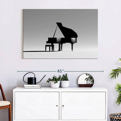 Piano à queue Abarca sur fond blanc