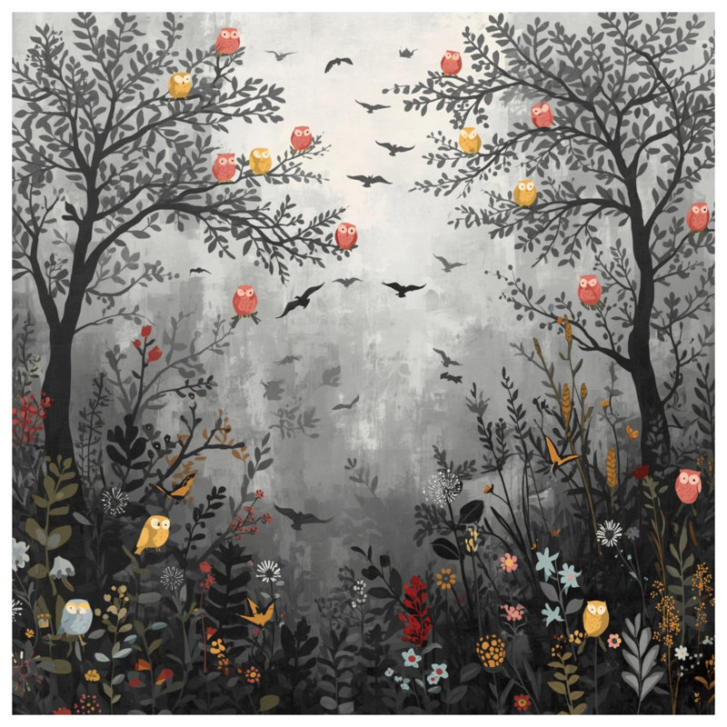 Rideaux de douche Owl Tree, L 70 po x H 72 po
