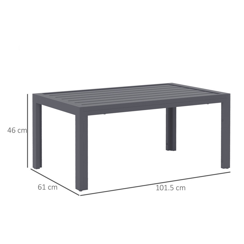 Rectangular 101.5Cm L Outdoor Coffee Table