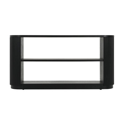 Mirod Modern Entryway Console Table - Slim Sofa Table With Open Shelf & Elegant Wood Grain