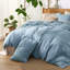 Bedsure Linen Cotton Blend Duvet Cover, PureWoven Cooling & Breathable Bedding Set for Hot Sleepers (Set of 3)-109911415-125353047