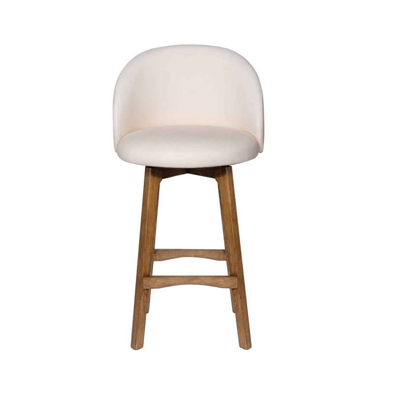 Garet Swivel - Rustic Natural Finish, Bar Stool (29" Seat Height)