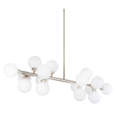 Luminaire suspendu sphérique unique à 16 lumières Pacha