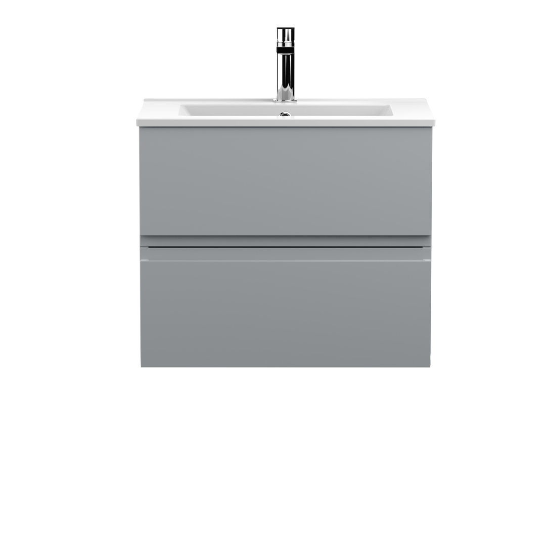 Urban 605mm Single Bathroom Vanity with Integrated Vitreous China Basin