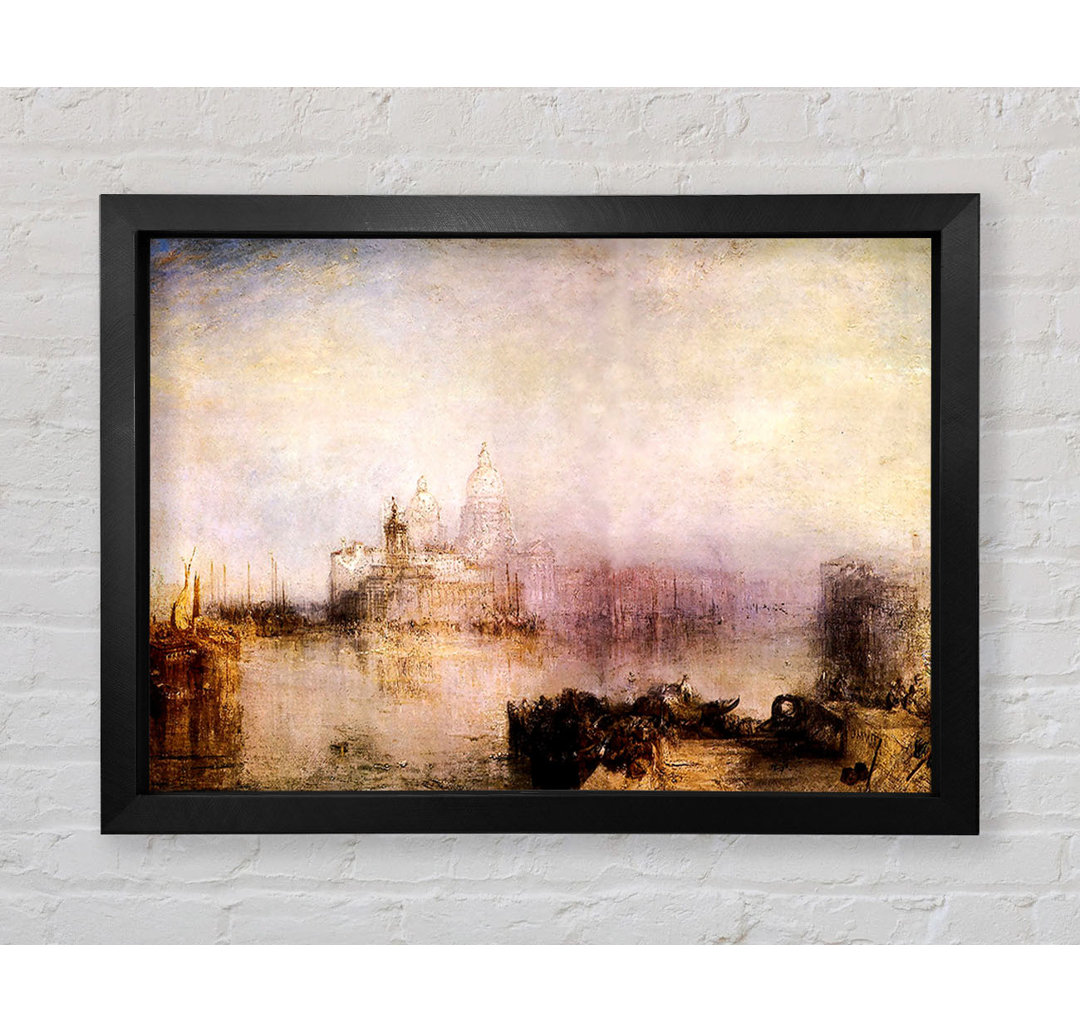 Dogana und Santa Maria in Venedig von Joseph Mallord William Turner - Einzelne Bilderrahmen Kunstdrucke