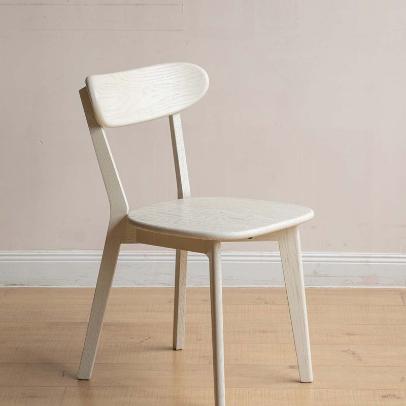 Chaises de salle à manger en bois, Blanc