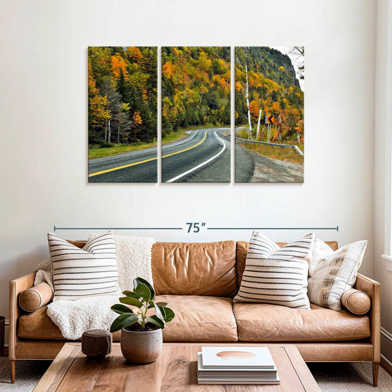 Autumn Forest Road, 36" H x 57" W