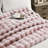 Haalan Cozy Faux Rabbit Fur Soft Reversible Throw Blanket-103546355-104670721