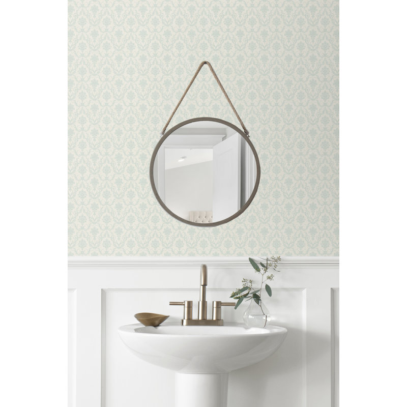 Papier peint damassé non collé Seabrook Designs, Brise marine