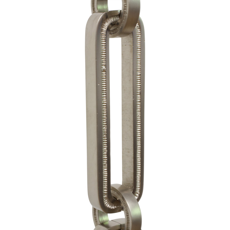 Rectangle Hinge Chain or Chain Break, Satin Nickel