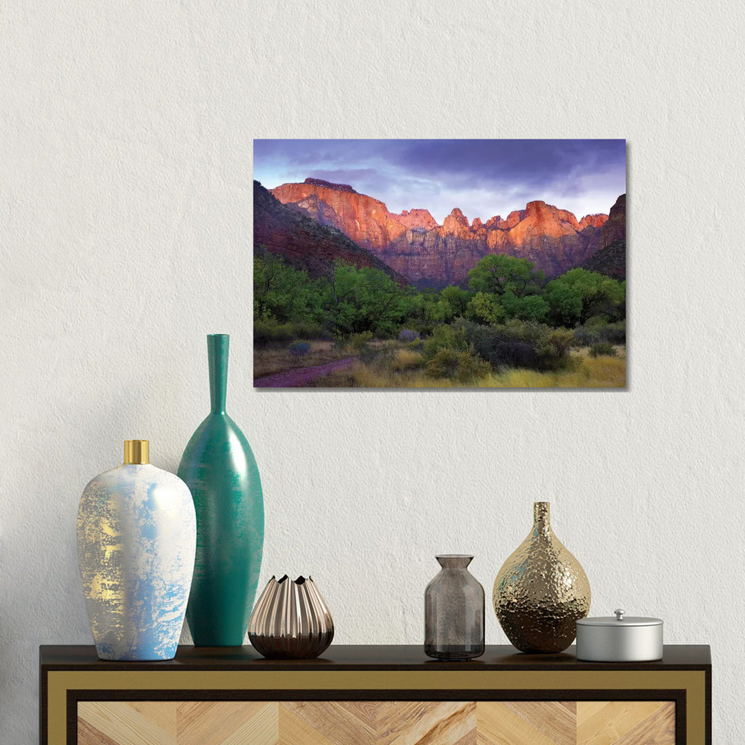 Türme der Jungfrau, Zion National Park, Utah von Tim Fitzharris - Galerie-verpackte Leinwand Giclée