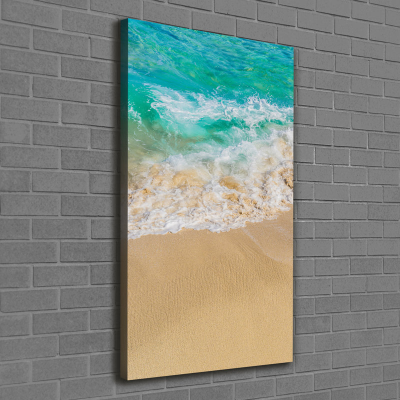 Beach And Sea - Wrapped Canvas Print