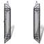 122cm W x 20.5cm D Iron Arbour Gate with Gate in Black