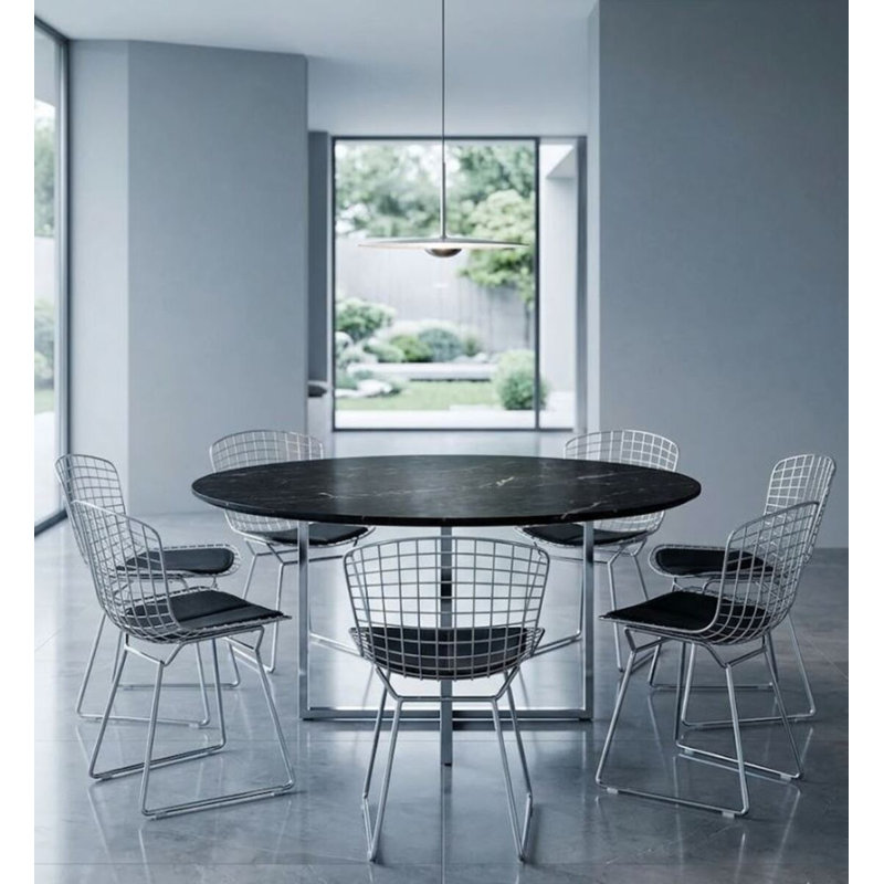Fauteuil Aiotreb, Chrome, Noir