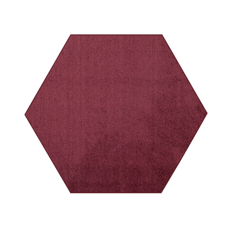 Modern Plush Pet and Kids Friendly Solid Color Area Rugs, Stain & Fade Resistance, Bedroom, Playroom and Kidsroom, Event, Wedding, Perfect for Living Room, Dining Room, Cranberry Rug