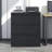 Lateral File Cabinet 3 Drawer, Black Filing Cabinet With Lock, Lockable File Cabinet For Home Office, Locking Metal File Cabinet For Legal/Letter/A4/F4 Size-123994465