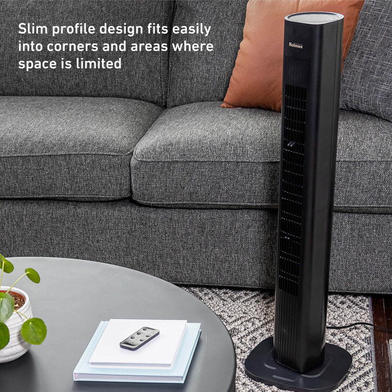 36" SmartConnect Wi-Fi Oscillating Digital Tower Fan, 3 Speeds, Remote Control