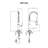 Ruvati Bianca Single Handle Pull Down Industrial Pre-Rinse High Arc Kitchen Faucet with Sprayer in Stainless Steel
