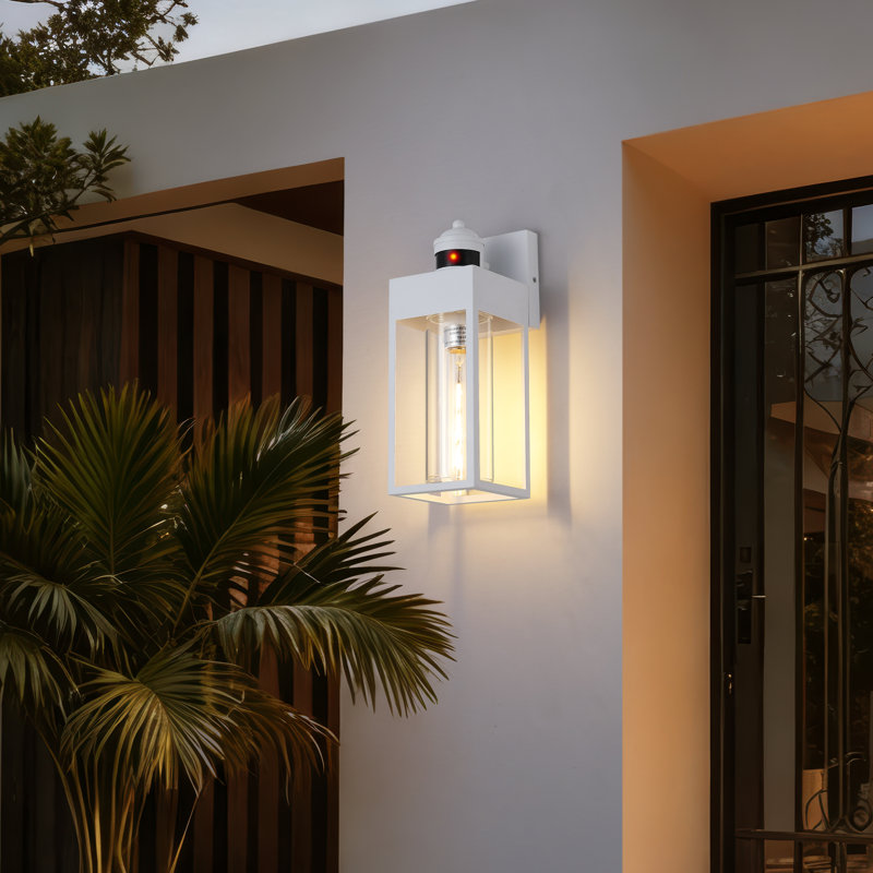 Applique murale d'extérieur Modern Dusk to Dawn, Blanc