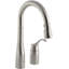 Simplice Pull-down Bar Sink Faucet with Three-function Sprayhead-2082150808