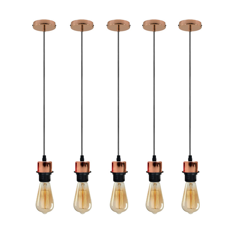 Bismarck 5 - Light Single Pendant, Yes, Rose Gold