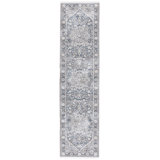 Oriental Area Rug in Grey / Blue