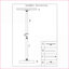 Table basse en métal Mermaid Tail pour petits espaces Utilisation polyvalente
