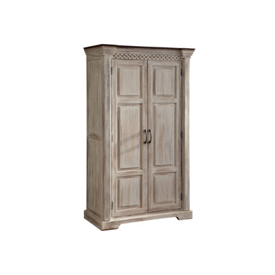 Castle 2 Door Solid Wood Wardrobe