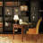 Sherrae 18"W Antique Brass Cutout Dome Pendant Light
