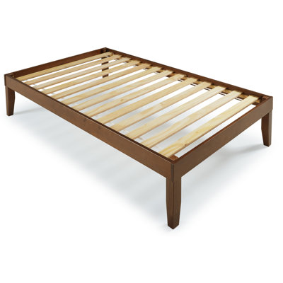 Marialana Contemporary Solid Wood Platform Bed with 13 Support Slats