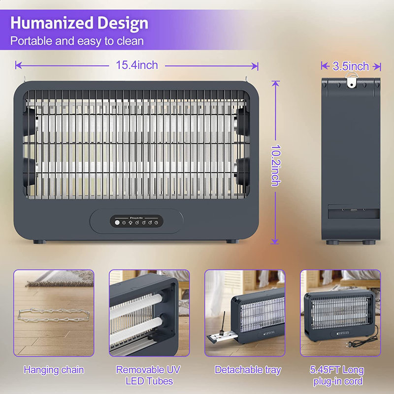 Tueur de moustiques avec veilleuse télécommandée