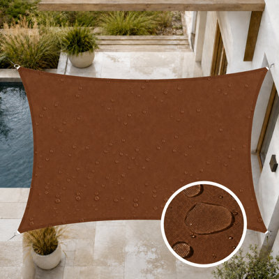 Waterproof 7' x 12' Rectangle Shade Sail