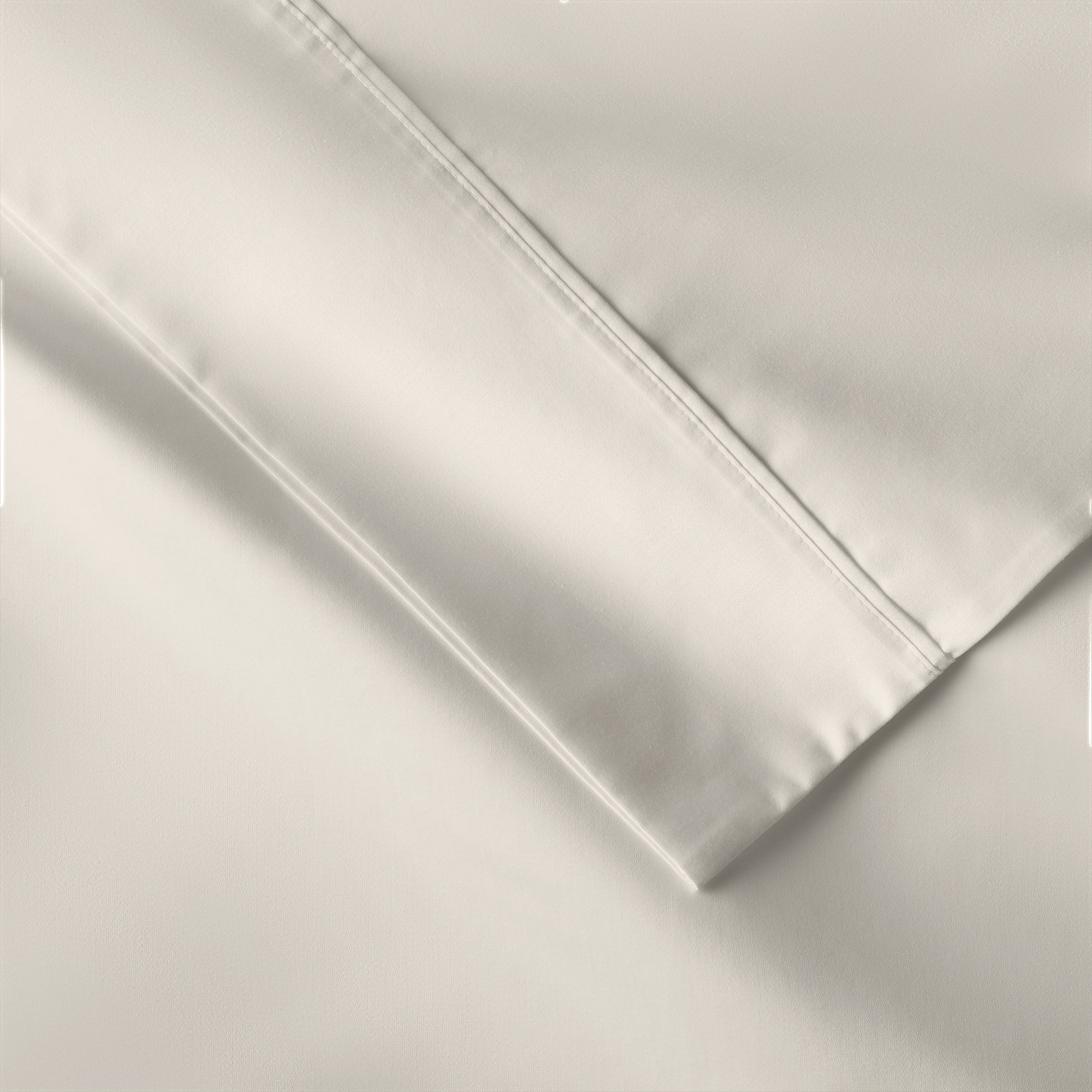 Hayward Egyptian-Quality Cotton Sateen Pillowcase Set, King - 2 King Pillowcases, Sand