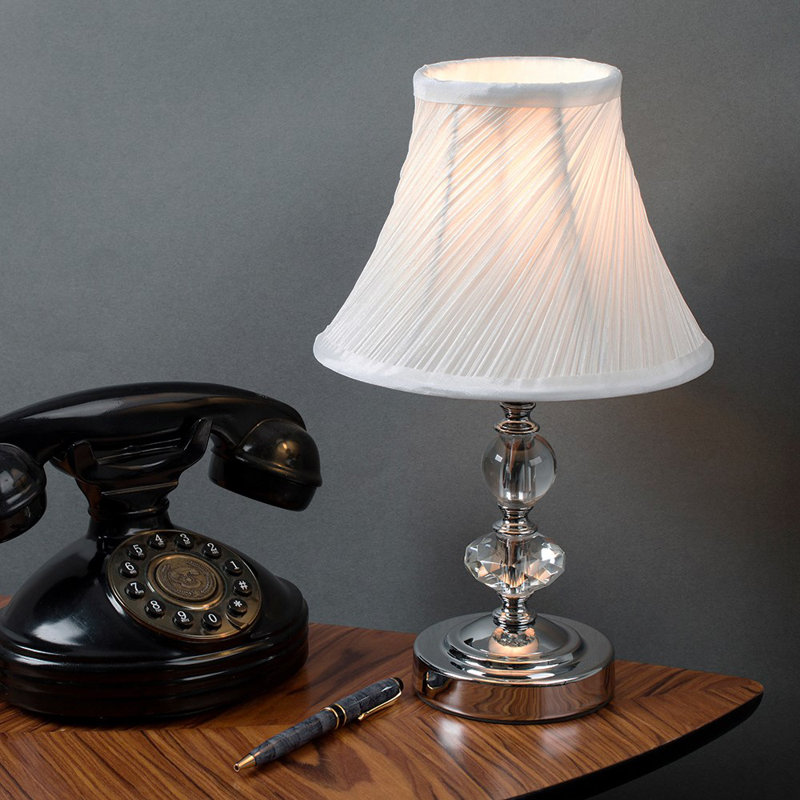 Metal Table Lamp, No, Chrome