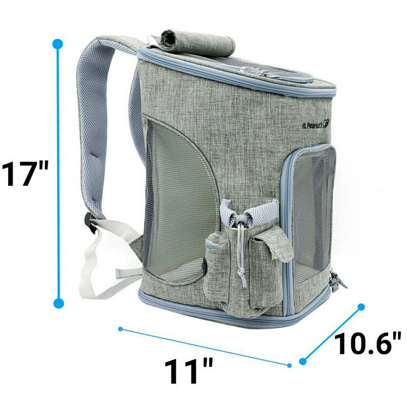 Collapsible Soft-Sided Crate with 2 Doors, Platinum Gray