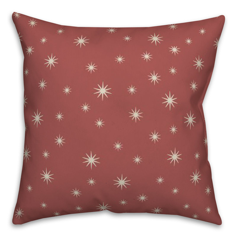 Geometric Throw Pillow, Red
