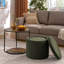Table polyvalente foncée avec rangement et fauteuil tambour amovible pour de multiples occasions combinées-1020674076