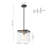 1 - Light Clear Shade Square Glass Pendant Light