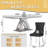 70.08" Modern Faux Marble Dining Table Set With Double X Base-116292545-116292550-122922127