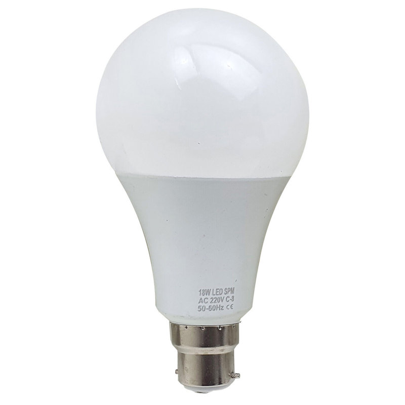 A60 LED B22 Bayonet Cap 5W Bulb, 12 W