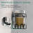 2 Pack Wall Mounted Spice Rack With 16 Hooks, Spice Organizer Shelf