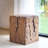 Amira Outdoor And Indoor Stump Shape MGO Side Table, Brown Finish